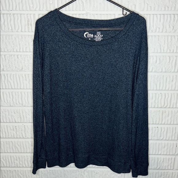 Zyia Active Navy Long Sleeve Top - Picture 1 of 3